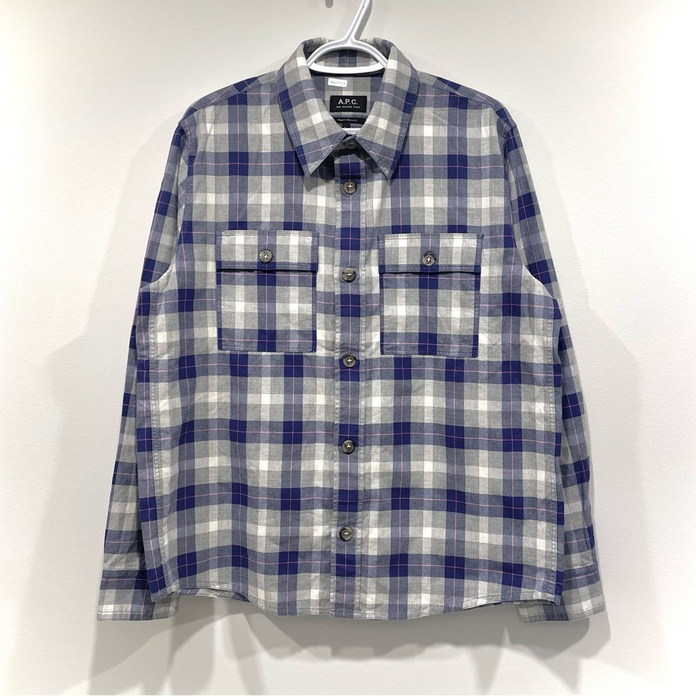 NEW A.P.C. Surchemise Bastian Plaid Shirt (size M)